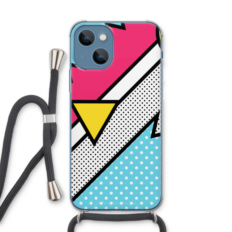Pop Art #3: iPhone 13 Transparant Hoesje met koord