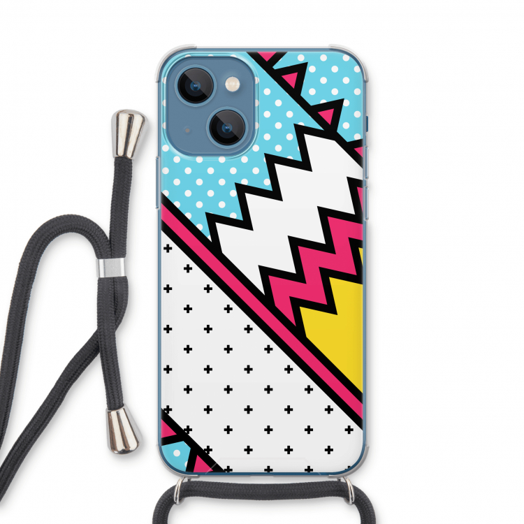 Pop Art #2: iPhone 13 Transparant Hoesje met koord