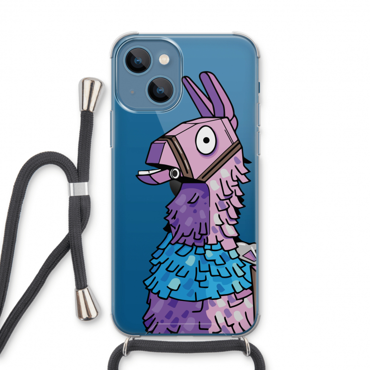 Lama: iPhone 13 Transparant Hoesje met koord