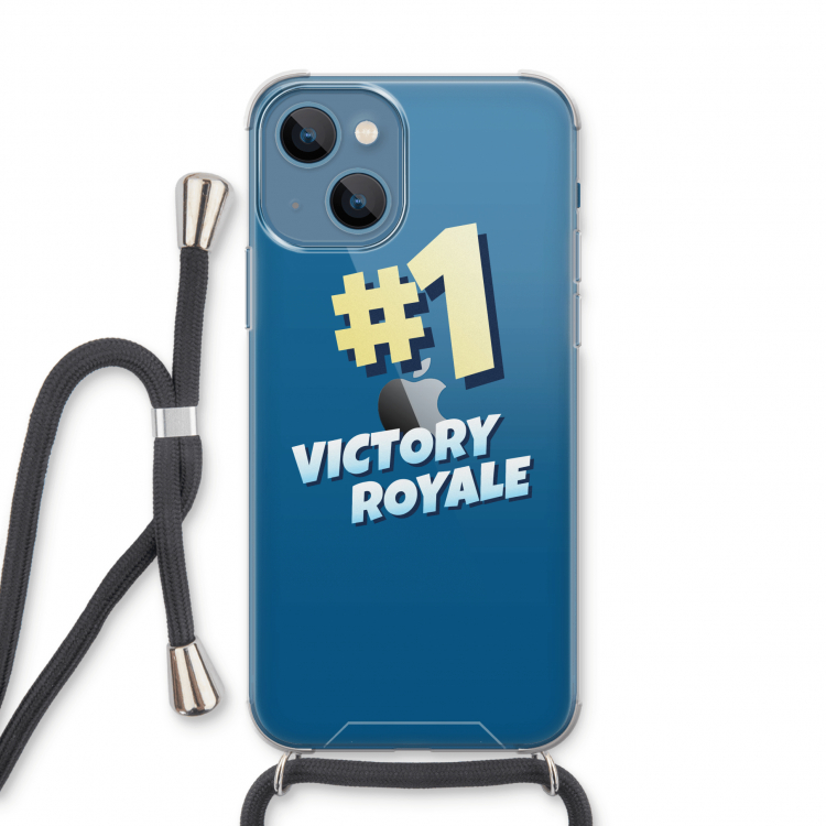 Victory Royale: iPhone 13 Transparant Hoesje met koord