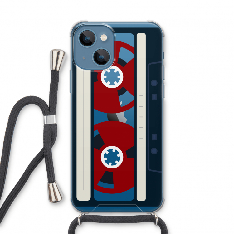 Here's your tape: iPhone 13 Transparant Hoesje met koord
