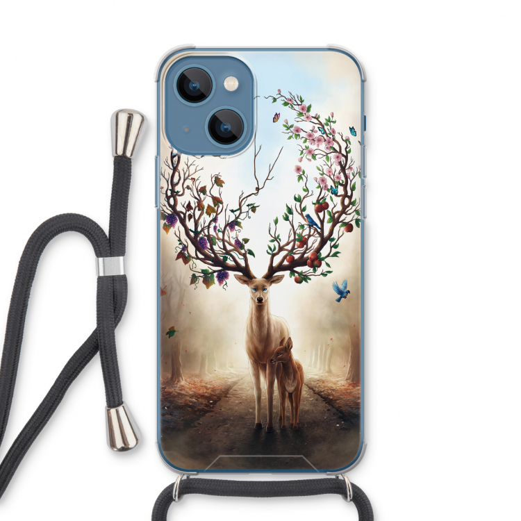 Seasons Change: iPhone 13 Transparant Hoesje met koord