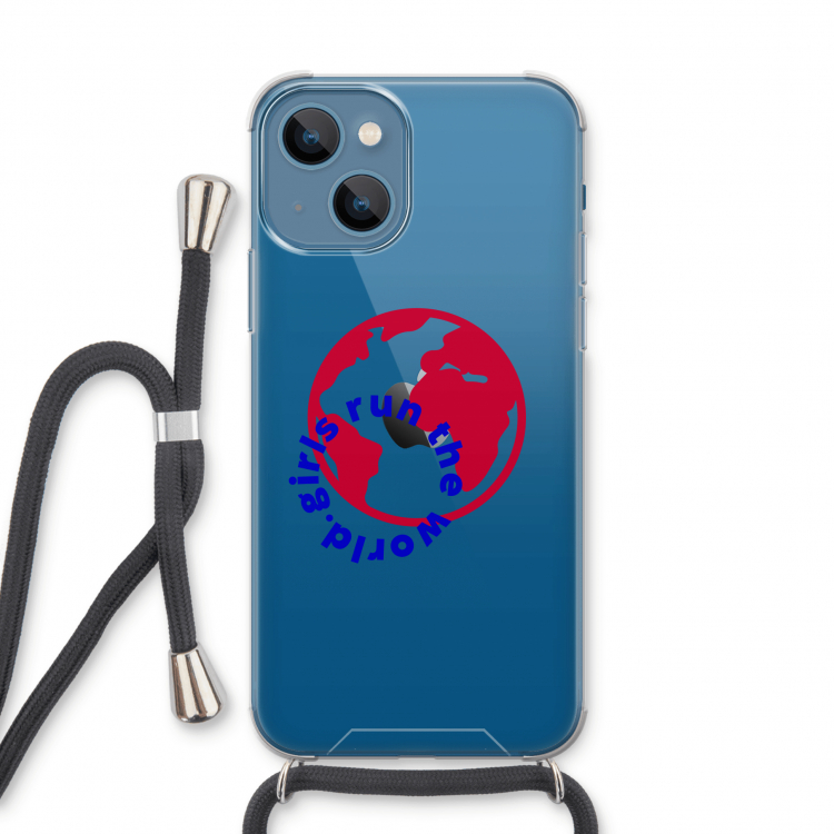 Run The World: iPhone 13 Transparant Hoesje met koord