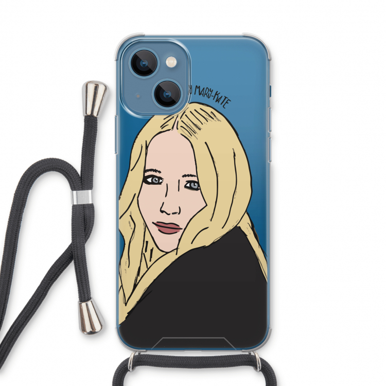 Mary Kate: iPhone 13 Transparant Hoesje met koord
