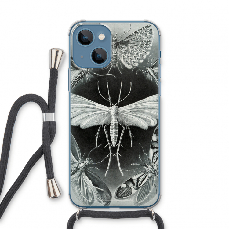 Haeckel Tineida: iPhone 13 Transparant Hoesje met koord