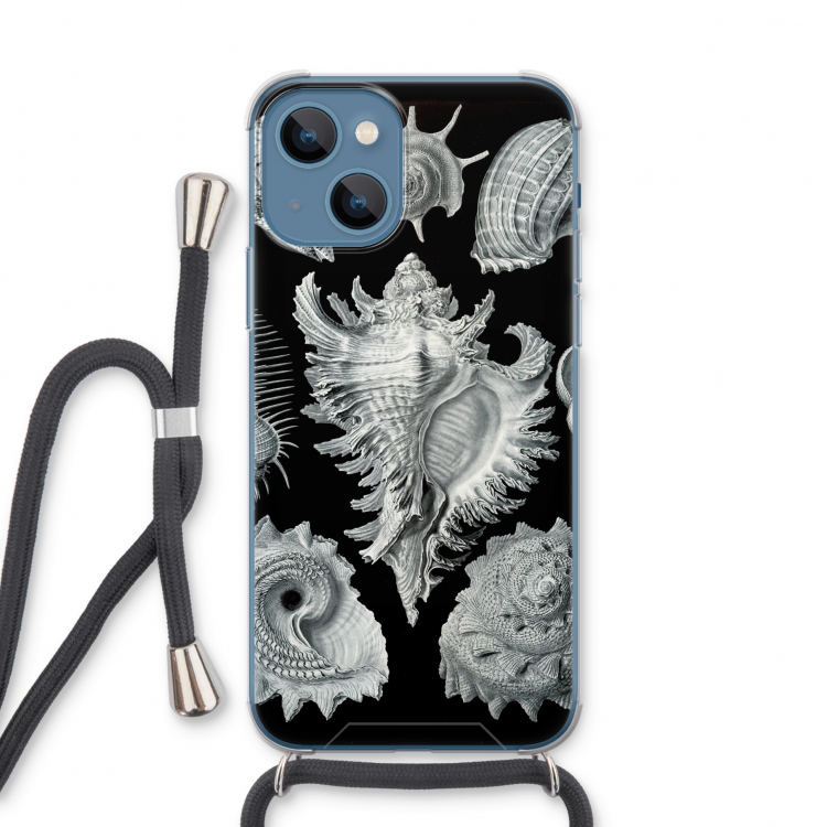 Haeckel Prosobranchia: iPhone 13 Transparant Hoesje met koord