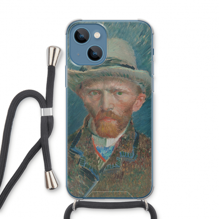 Van Gogh: iPhone 13 Transparant Hoesje met koord