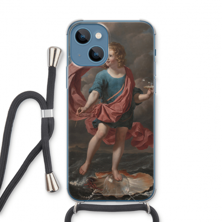 Soap Bubbles: iPhone 13 Transparant Hoesje met koord