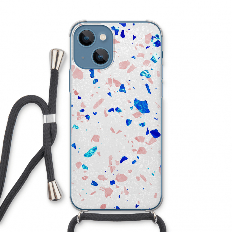 Terrazzo N°6: iPhone 13 Transparant Hoesje met koord