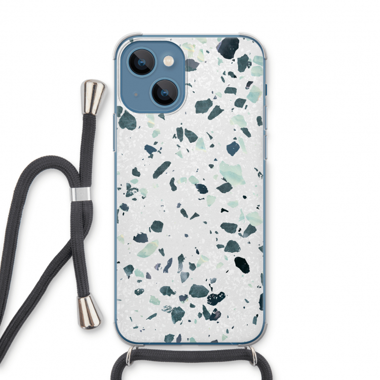 Terrazzo N°2: iPhone 13 Transparant Hoesje met koord