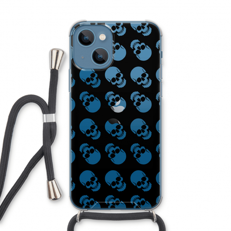 Musketon Skulls: iPhone 13 Transparant Hoesje met koord
