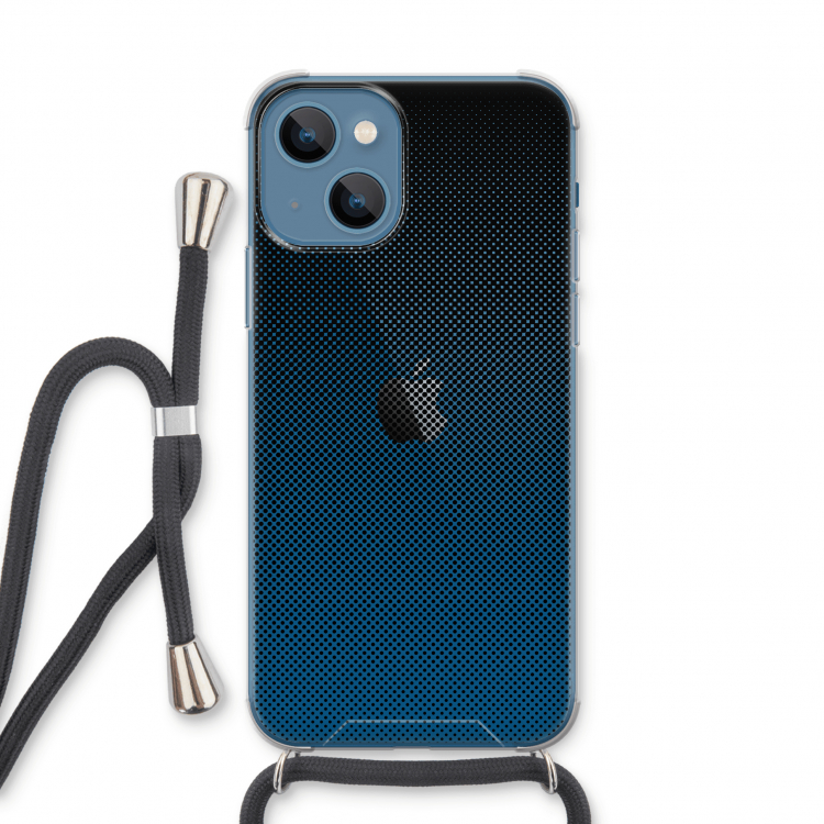 Musketon Halftone: iPhone 13 Transparant Hoesje met koord