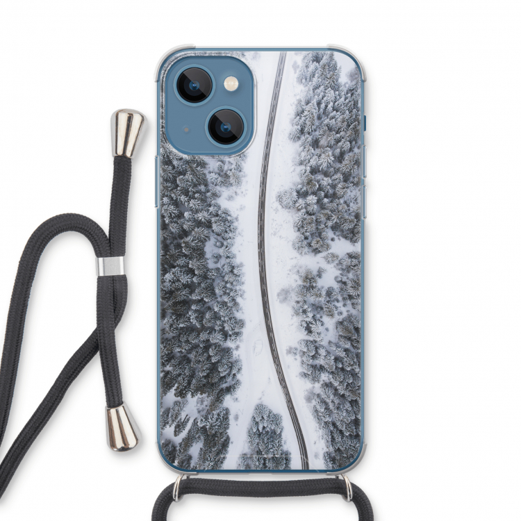 Snøfall: iPhone 13 Transparant Hoesje met koord