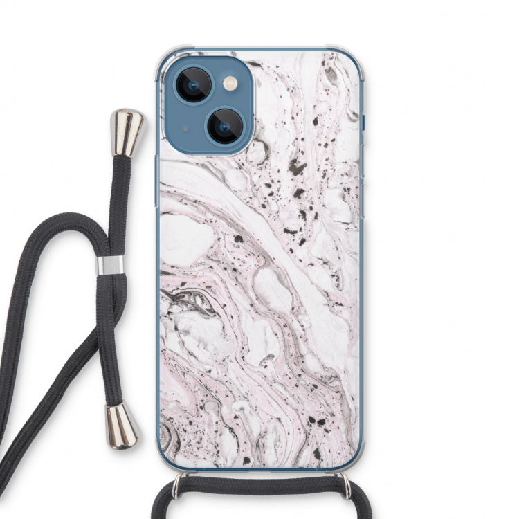 Mengelmoes: iPhone 13 Transparant Hoesje met koord