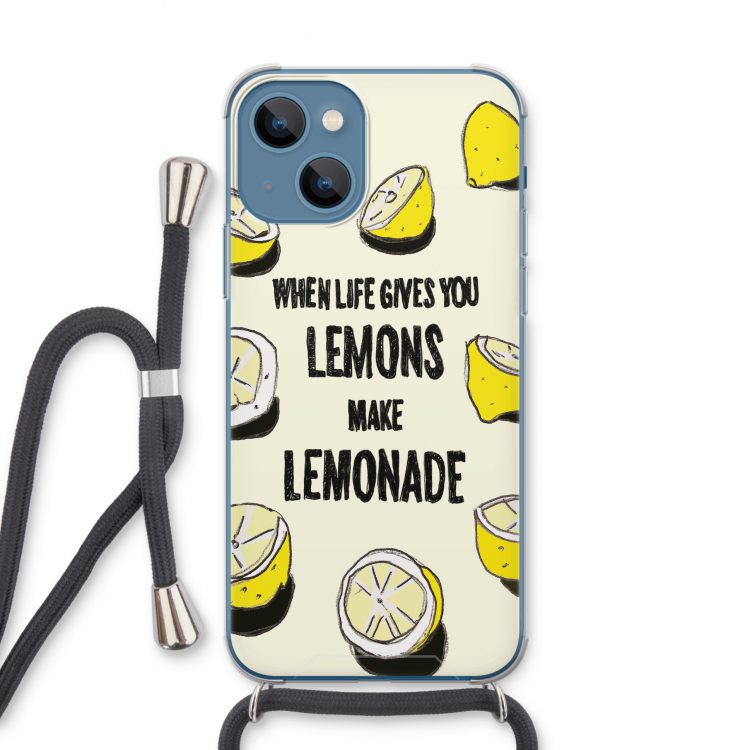 Lemonade: iPhone 13 Transparant Hoesje met koord