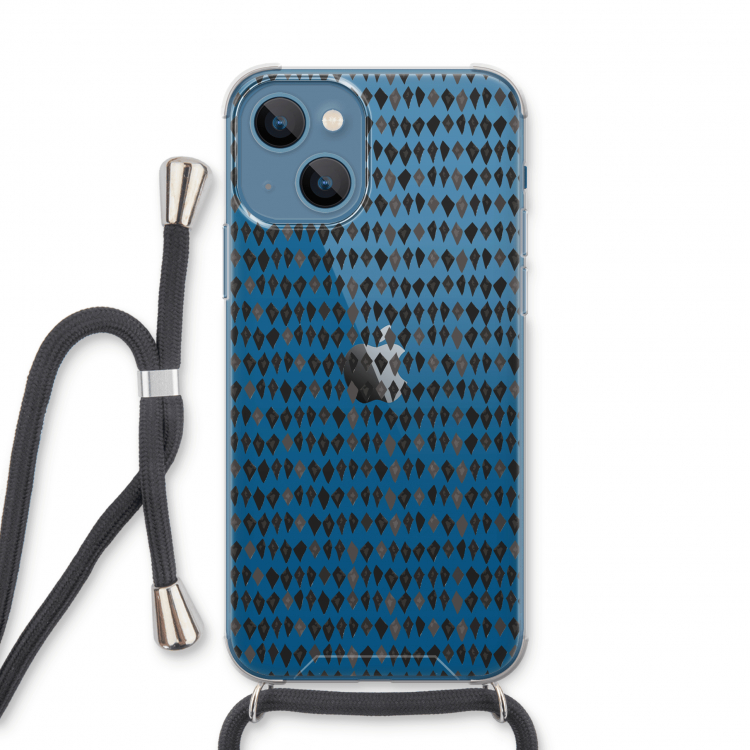 Crazy shapes: iPhone 13 Transparant Hoesje met koord