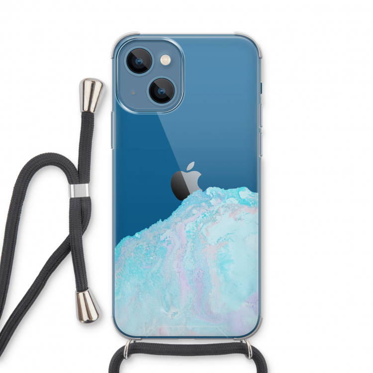 Fantasie pastel: iPhone 13 Transparant Hoesje met koord