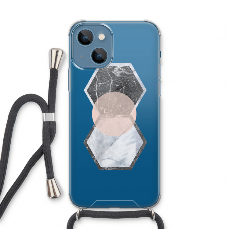 Creatieve toets: iPhone 13 Transparant Hoesje met koord