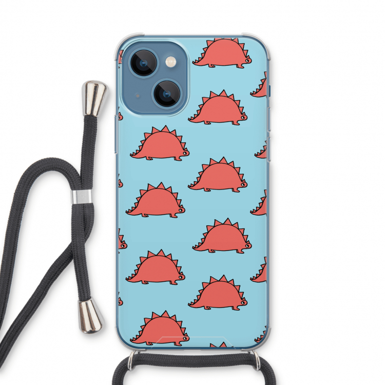 Dinosawrr: iPhone 13 Transparant Hoesje met koord