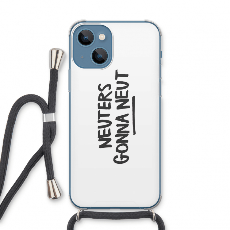 Neuters: iPhone 13 Transparant Hoesje met koord