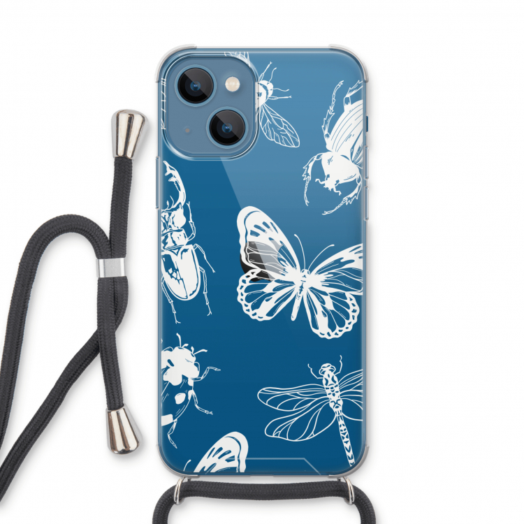 Tiny Bugs: iPhone 13 Transparant Hoesje met koord