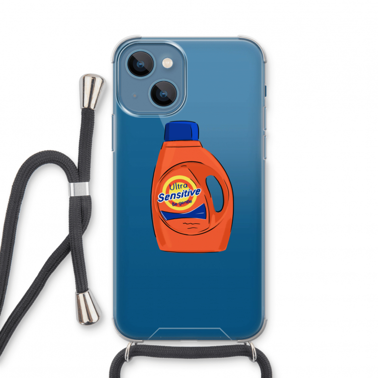 Ultra Sensitive: iPhone 13 mini Transparant Hoesje met koord