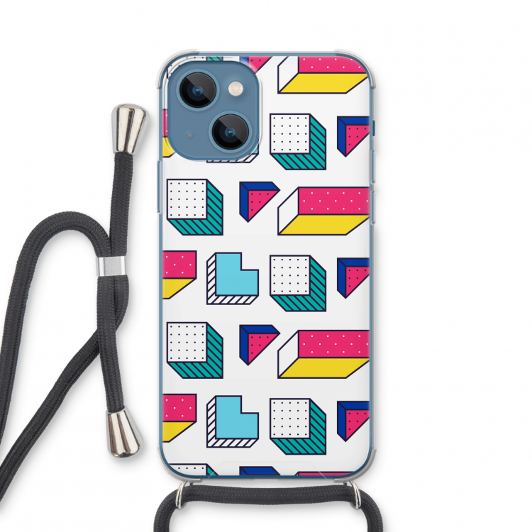 8-bit N°7: iPhone 13 mini Transparant Hoesje met koord