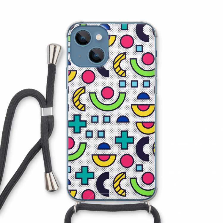 8-bit N°6: iPhone 13 mini Transparant Hoesje met koord