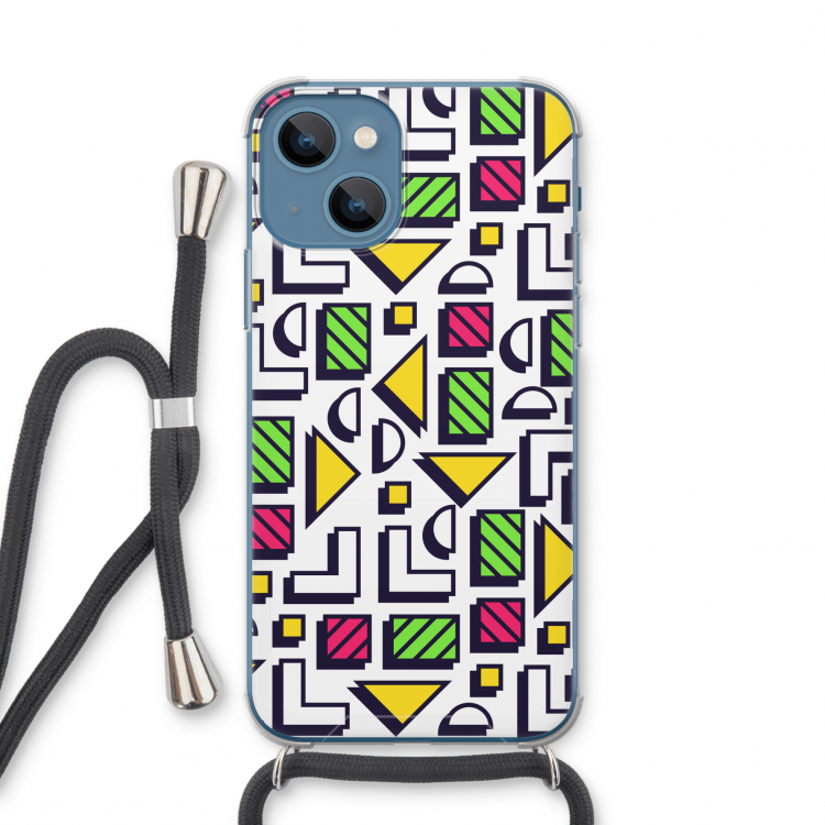 8-bit N°4: iPhone 13 mini Transparant Hoesje met koord