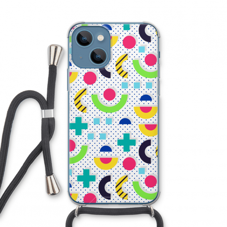 8-bit N°1: iPhone 13 mini Transparant Hoesje met koord