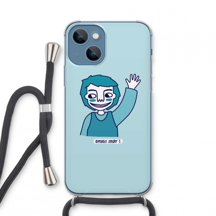 Zwaai: iPhone 13 mini Transparant Hoesje met koord
