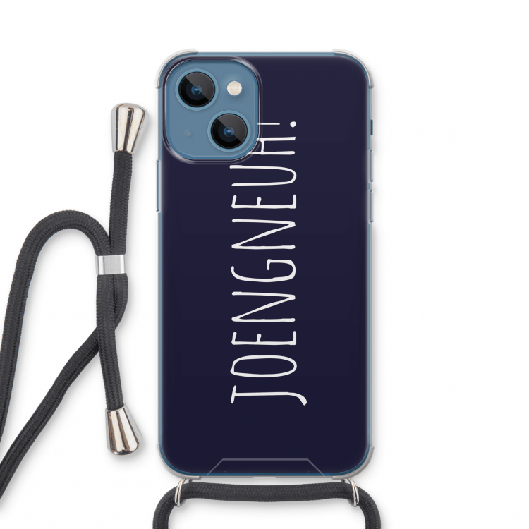 Joengneuh!: iPhone 13 mini Transparant Hoesje met koord