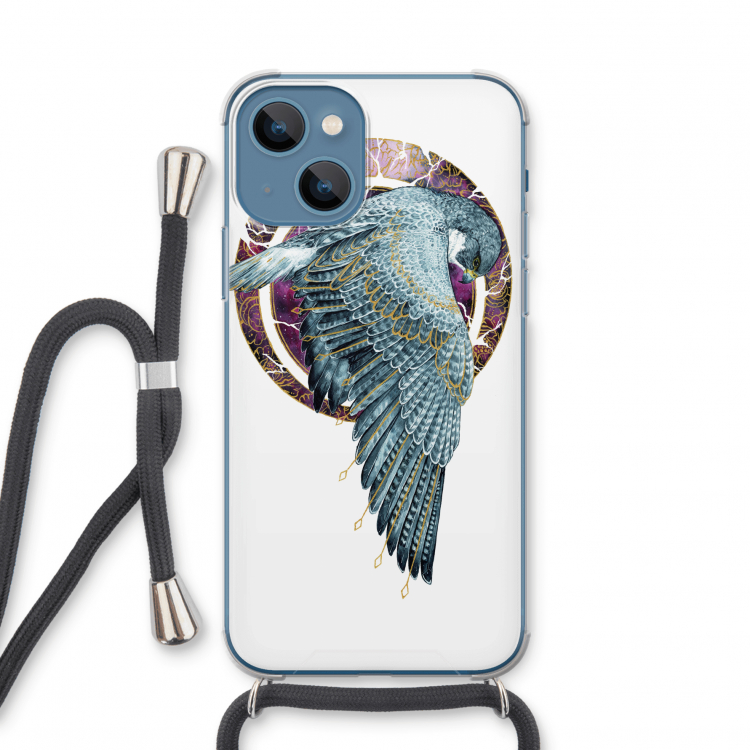 Golden Falcon: iPhone 13 mini Transparant Hoesje met koord