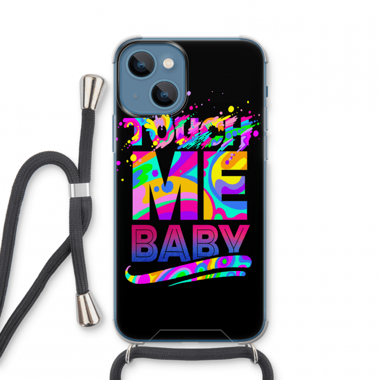 Touch Me: iPhone 13 mini Transparant Hoesje met koord