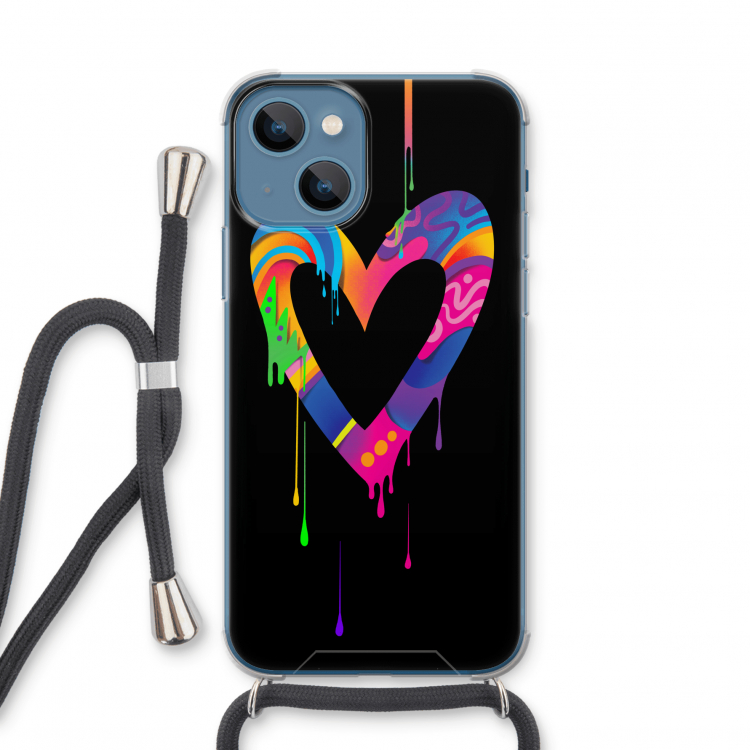 Melts My Heart: iPhone 13 mini Transparant Hoesje met koord