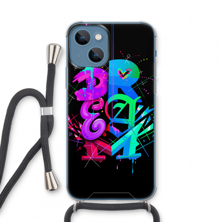 Dream: iPhone 13 mini Transparant Hoesje met koord
