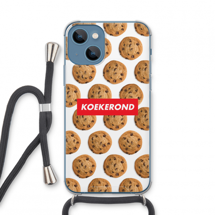 Koekerond: iPhone 13 mini Transparant Hoesje met koord