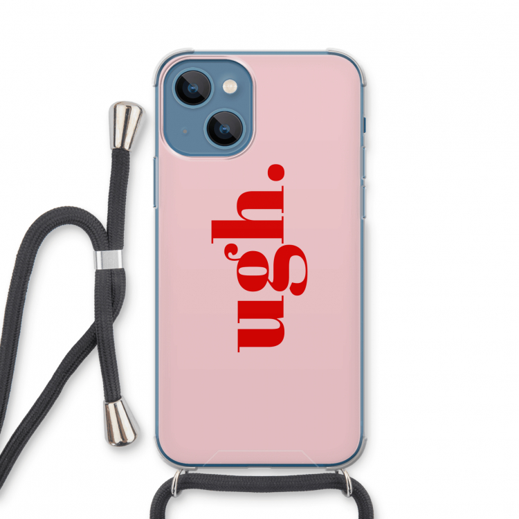 Ugh: iPhone 13 mini Transparant Hoesje met koord