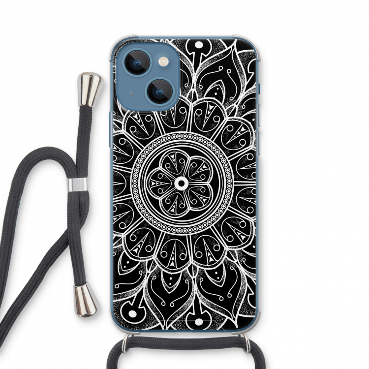 Roses Are Red: iPhone 13 mini Transparant Hoesje met koord