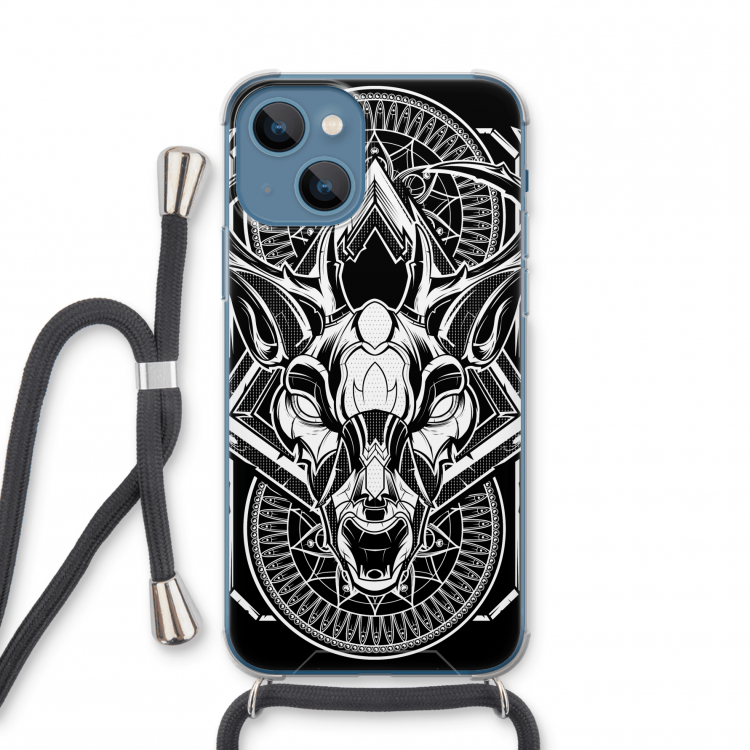 Oh Deer: iPhone 13 mini Transparant Hoesje met koord