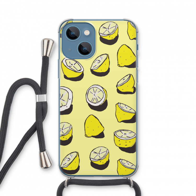 When Life Gives You Lemons...: iPhone 13 mini Transparant Hoesje met koord