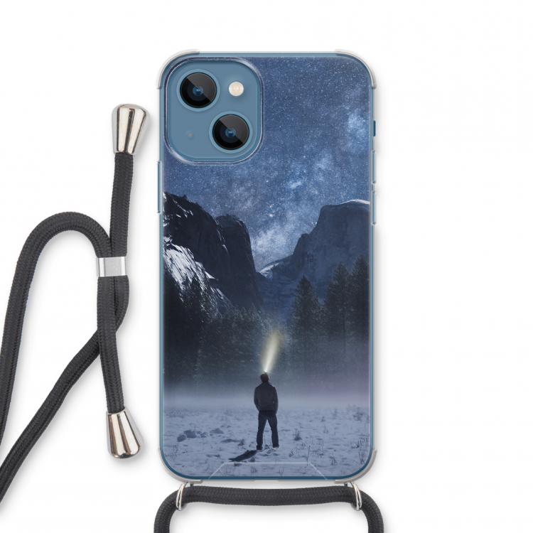 Wanderlust: iPhone 13 mini Transparant Hoesje met koord