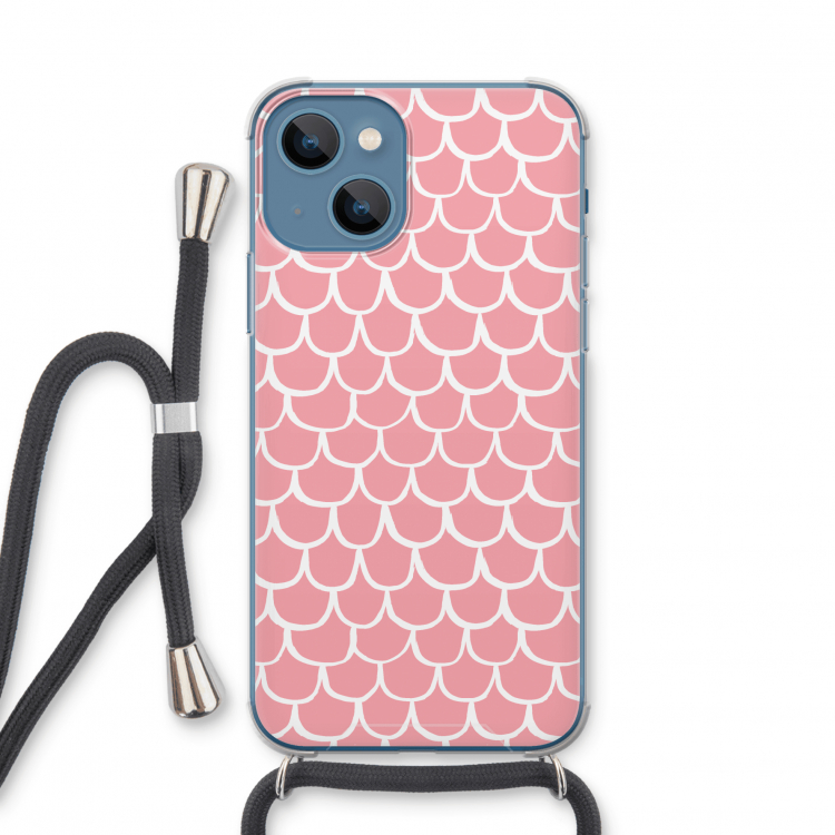 Dakpannetjes: iPhone 13 mini Transparant Hoesje met koord