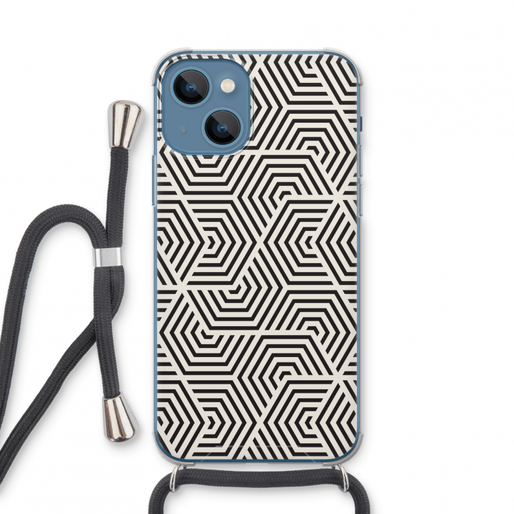 Magic pattern: iPhone 13 mini Transparant Hoesje met koord