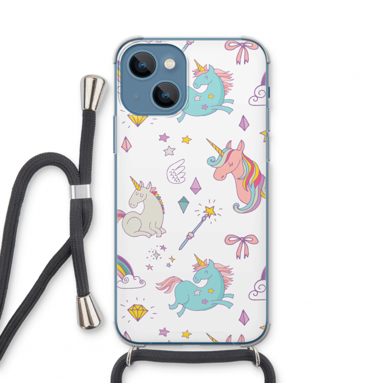 Fantasiewereld: iPhone 13 mini Transparant Hoesje met koord