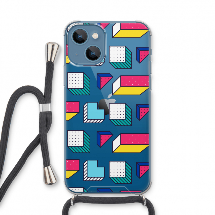 8-bit N°7: iPhone 13 mini Transparant Hoesje met koord