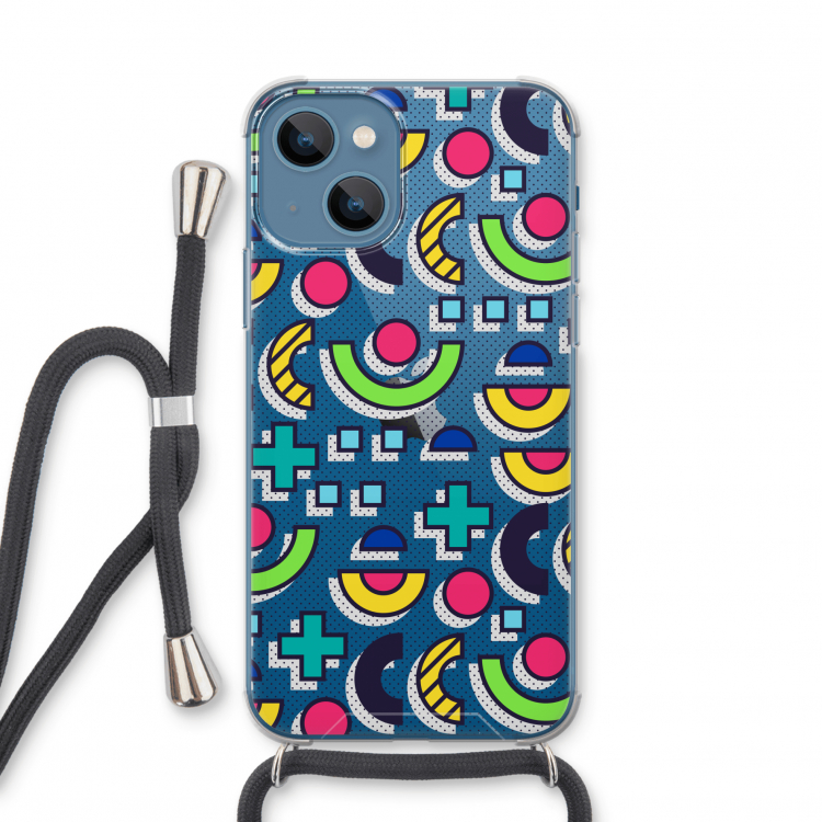 8-bit N°6: iPhone 13 mini Transparant Hoesje met koord