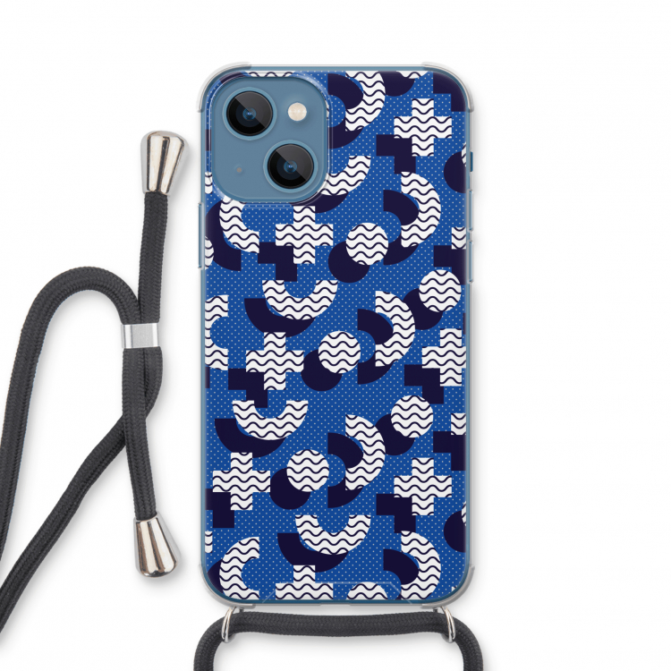 8-bit N°5: iPhone 13 mini Transparant Hoesje met koord