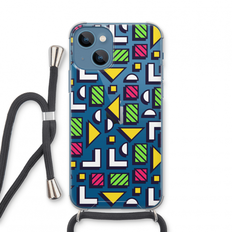 8-bit N°4: iPhone 13 mini Transparant Hoesje met koord