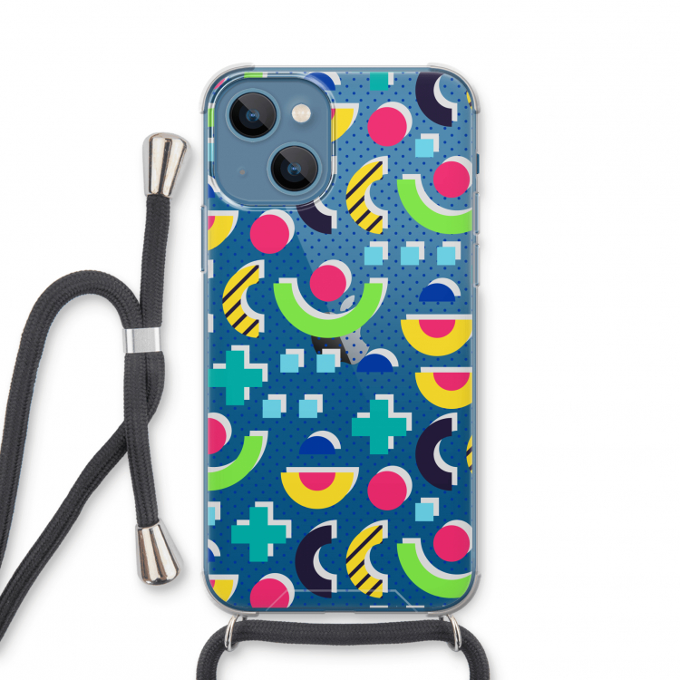 8-bit N°1: iPhone 13 mini Transparant Hoesje met koord